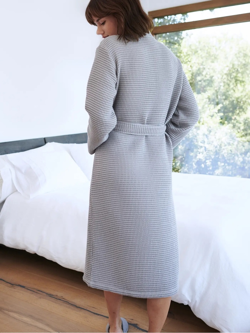 Quince Organic Turkish Waffle Robe - Picture 2 of 4